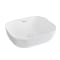 Whitehaus Rectangular Above Mount Basin W/ Center Drain, Wht WH71302 - alternate 1